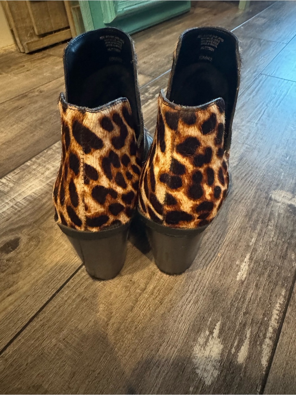 Gianni Bini Leopard Print Pointed-Toe Ankle Boots - Brown - Picture 3 of 6